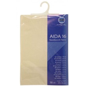 rto-a16-264  Aida 16ct ekrü 39x45 cm