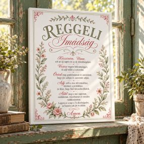 Reggeli imádság - vászonkép