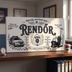 Rendőr - vászonkép
