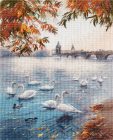 S1647 Autumn waterfront 23x32 cm