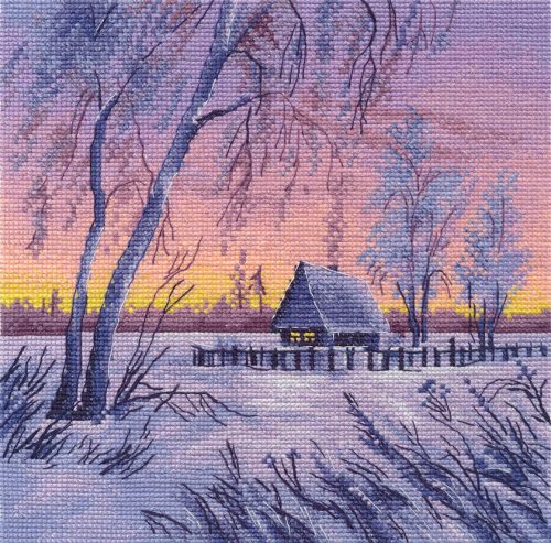 S1669 Téli este 18x18 cm
