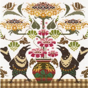 S1691 Magpies 27×27 cm