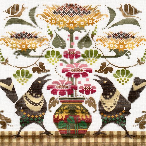 S1691 Magpies 27×27 cm