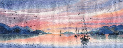 S1677 Pink evening 37×15 cm