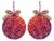 S1695 Christmas tree decoration. Red ball 7,3×9 cm