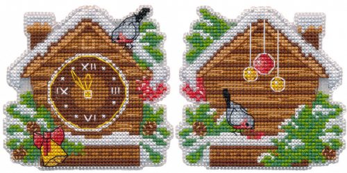 S1702 Karácsonyi óra 9×8,7 cm