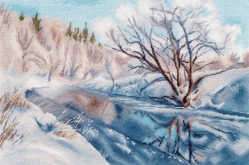 S1710 Februári azúr 34×24 cm