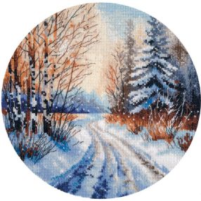 S1727 Snowy road 20×20 cm