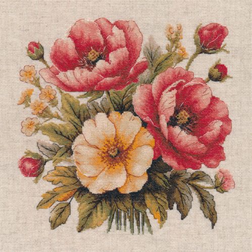 S1733 Enchanting bouquet 24×24 cm