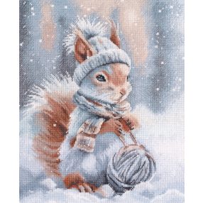 S1736 Fluffy little crafty squirrel 23×29 cm