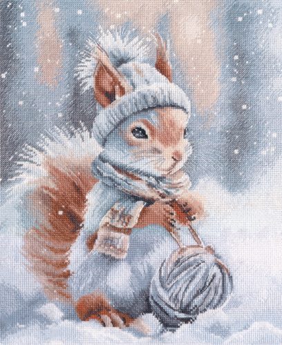S1736 Fluffy little crafty squirrel 23×29 cm