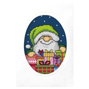 SA6325 Karácsonyi manó ajándékokkal 10,5x15 cm