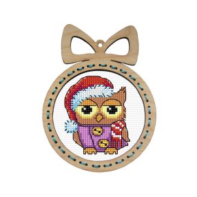 SA6676 Christmas Owl 10x13 cm