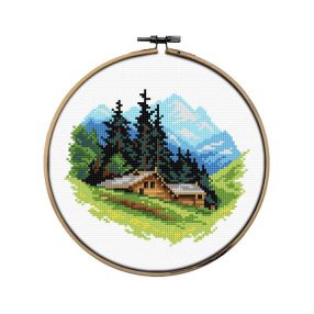 SA7973 Mountain landscape 20 cm