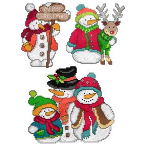 SA8707 Snowmen. Set of 3  9x12, 11x11, 14x16 cm