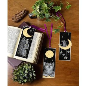 SA8713 Bookmarks set of 3 - Cats at Night 6,5x19 cm