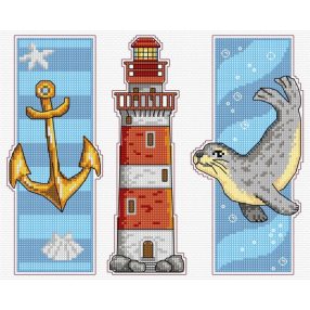 8721 Sea motifs 6,5x19 cm