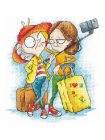SANB28 Granny Travelers 12x14 cm