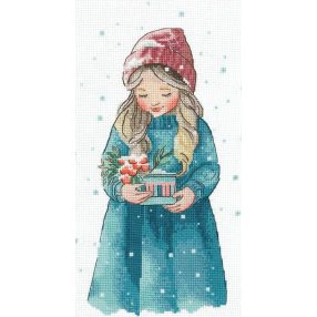 SAND-37 Téli lány 21,5x12 cm