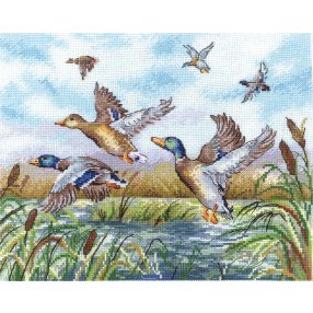 SANL-26 The ducks are flying 25,5х19,5 cm