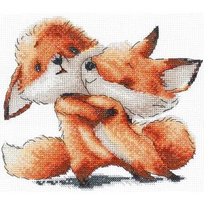 SANR-54 Red foxes 16,5x15 cm