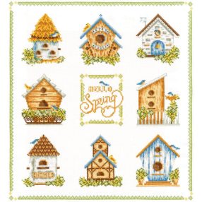 SANS-74 Birdhouses 32x35 cm