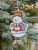 SANS-78 Snowman with a gift 8,5х15,5 cm