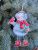 SANS-80 Snowman with a bird 10,5х14 cm