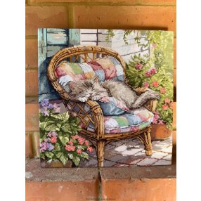 SANS-87 Alvás a teraszon 31,5х32 cm