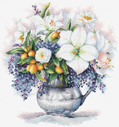 SANTS-13 Floral Etude 23х24 cm