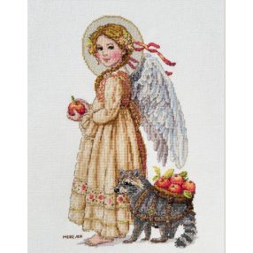 SK259A Eljött az almaszedés ideje 17x27 cm