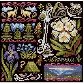 SNV1030 Sampler. Twilight in the Mountains 19x19 cm