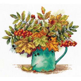 SNV878 Scarlet bunches of rowan 23x24 cm