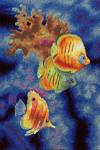 SNV888 Coral reef inhabitants 25x18 cm