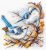 SNV924 Feathered Aristocrats 20x18 cm