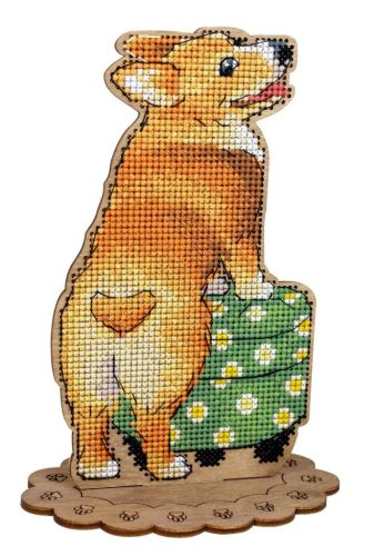 SO163 Corgi and ottoman 16x12x7 cm