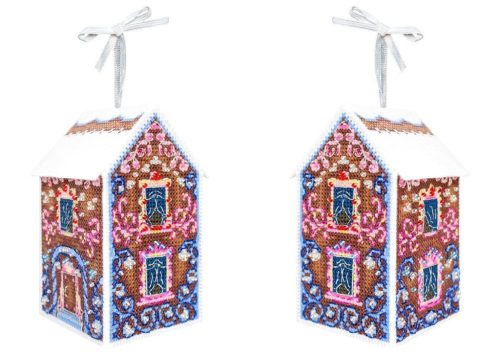 SR1169 A house with patterns 11x6x6 cm