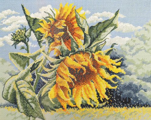 A1033 Sunflowers in the Wind 30x24 cm