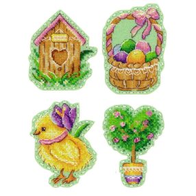 ST1022 Spring mood. Badges - Magnets 9x7 cm