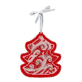 ST1091 Frost patterns. Christmas tree 11x10 cm