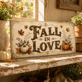 Fall in love - Szerelmes ősz varázsa - vászonkép