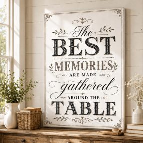   The best memories are made gathered around the table - vászonkép