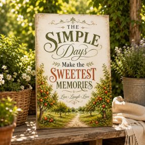 The simple days make the sweetest memories - vászonkép