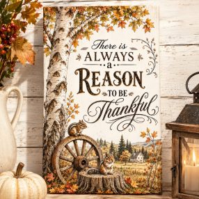There is always a reason to be thankful - vászonkép