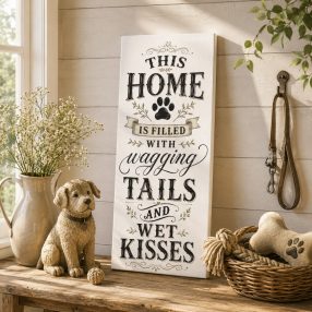   This home is filled with wagging tailes and wet kisses - vászonkép