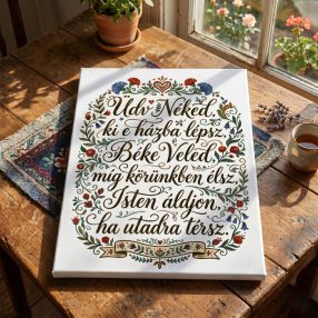 Üdv Néked ki e házba lépsz