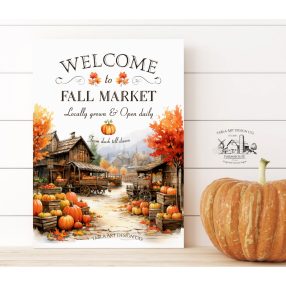 Welcome to Fall Market 30x20 cm - tekercs