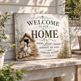 Welcome to our home - vászonkép
