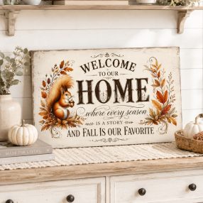  Welcome to our home where every season is a story - vászonkép
