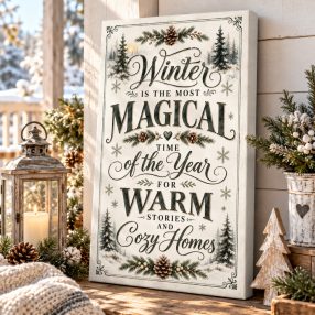 Winter is the most Magical time of the year - vászonkép